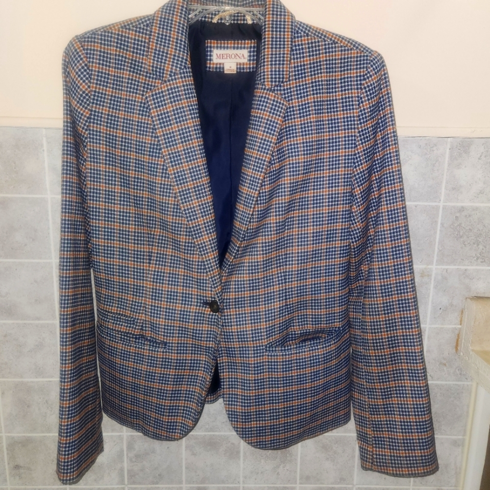 Merona Plaid Blazer